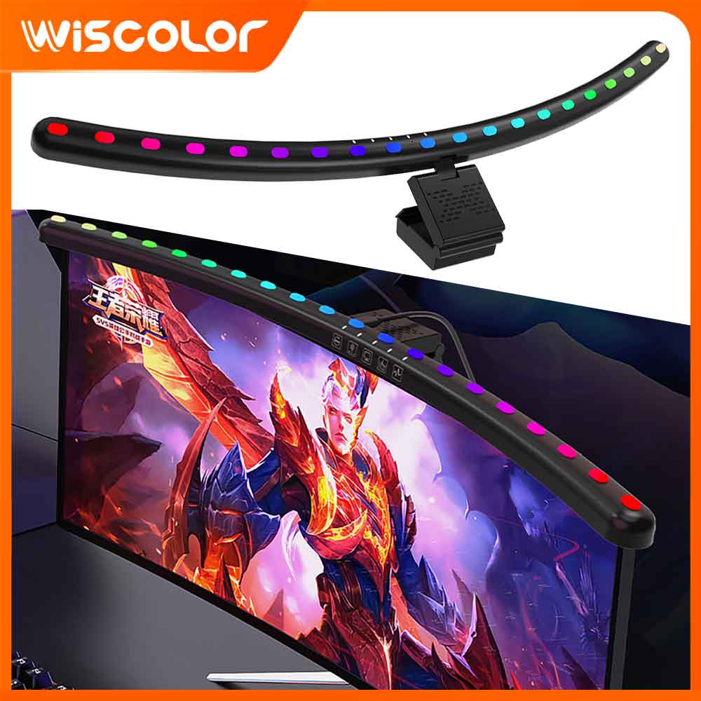 Tech Table Accessories - Setup RGBIC Monitor Light Bar Dimmable