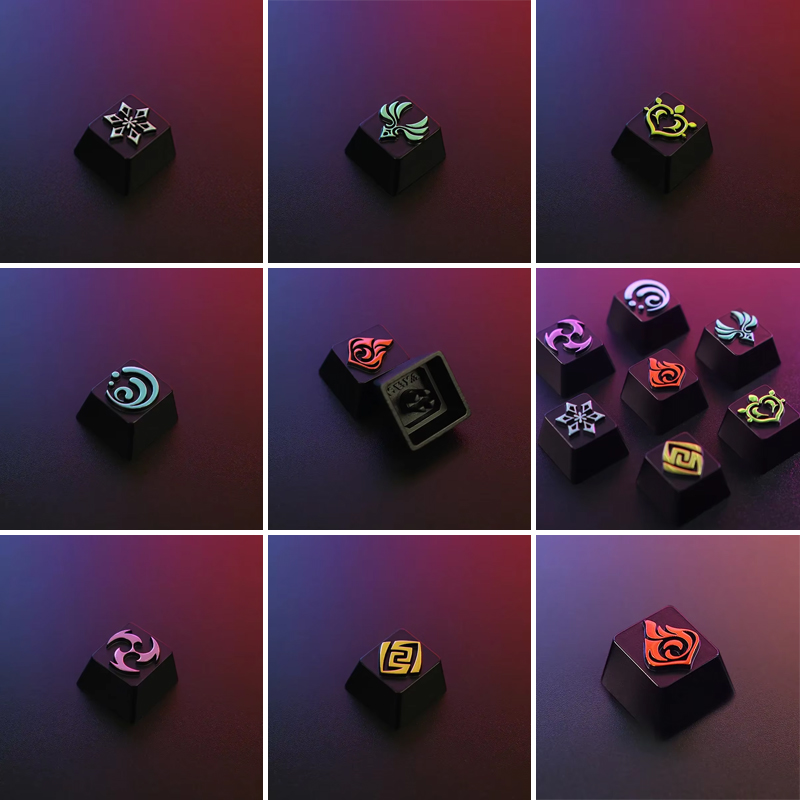 Tech Acc - Genshin Series Element Properties Keycaps Aluminum