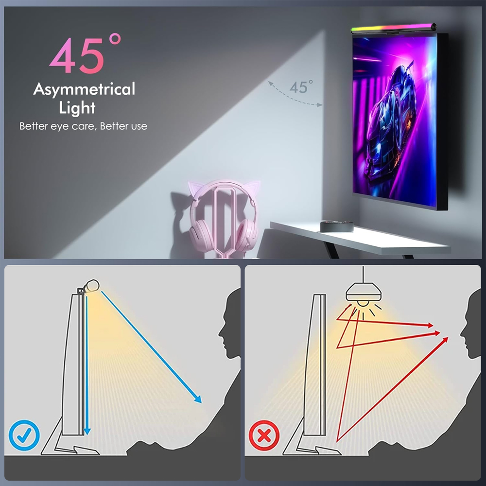 Wifi Computer Lightbar Monitor - Tech Table Accessories ulasan dan harga