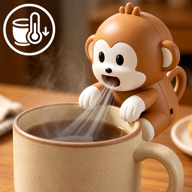 Portable Monkey Shaped Food Co - Usb Fan Silent ulasan dan harga