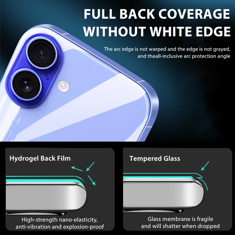 4-1Pcs Back Hydrogel Film For  - Tech Accessories Apple ulasan dan harga