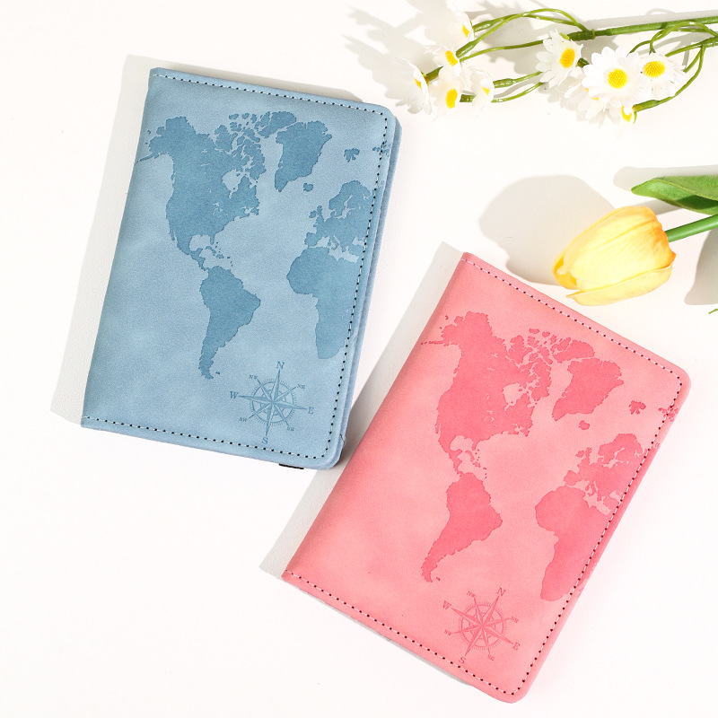 New Map Printed Passport Holde - Tech Accessories For Travel ulasan dan harga