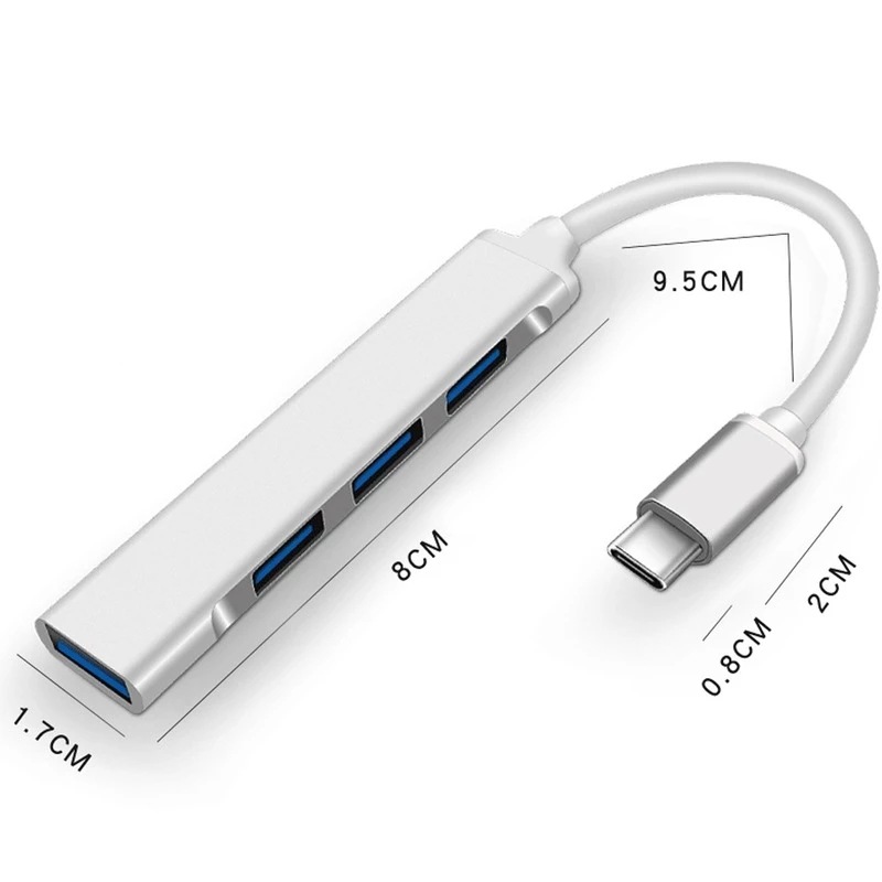4-In-1 Type-C Extender Hub 4 P - Tech Accessories Pc ulasan dan harga