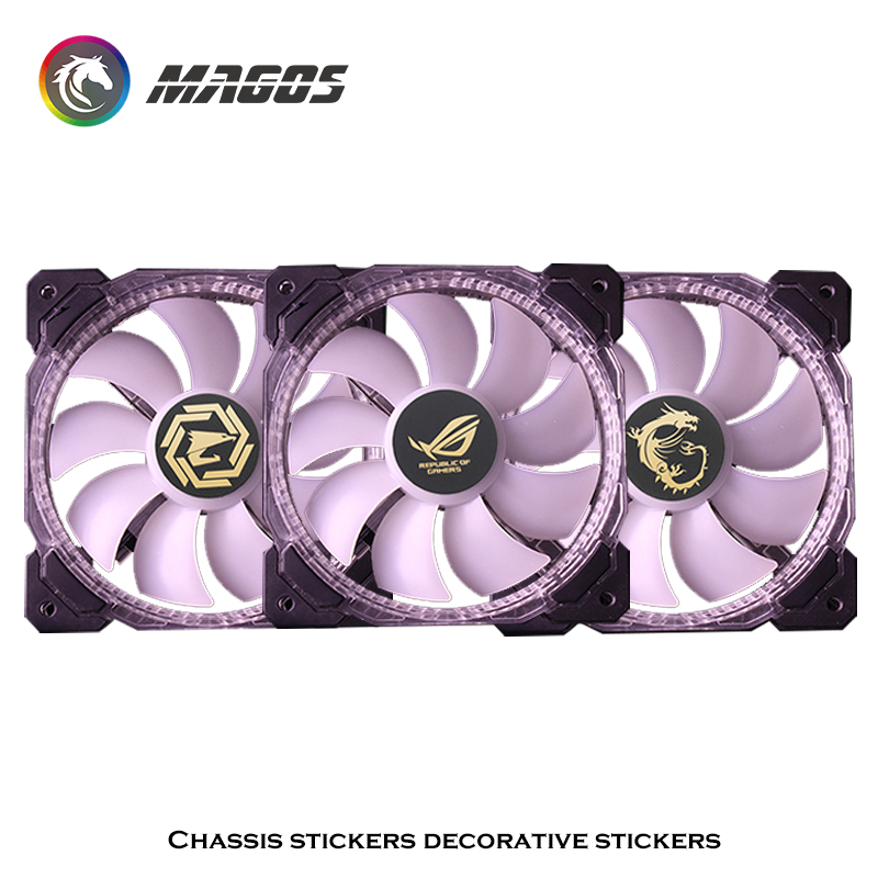 Computer Case Fan Metal Sticke - Tech Accessories Pc ulasan dan harga