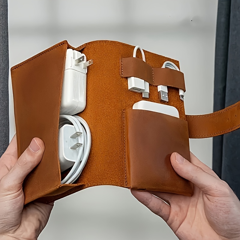 1pc PU Leather Multi-Compartme - Tech Accessories Designer ulasan dan harga