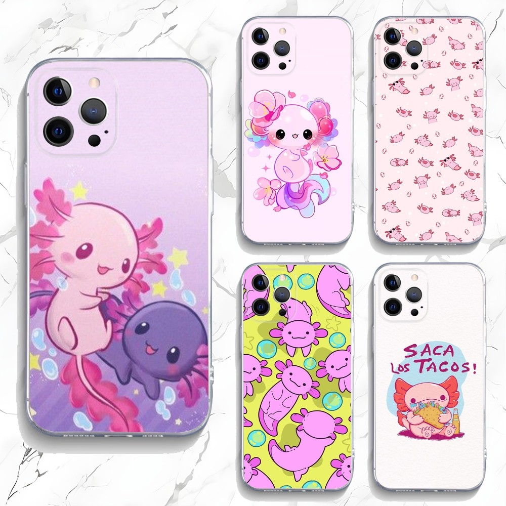 Cute Axolotl Phone Case For iP - Tech Accessories Apple ulasan dan harga