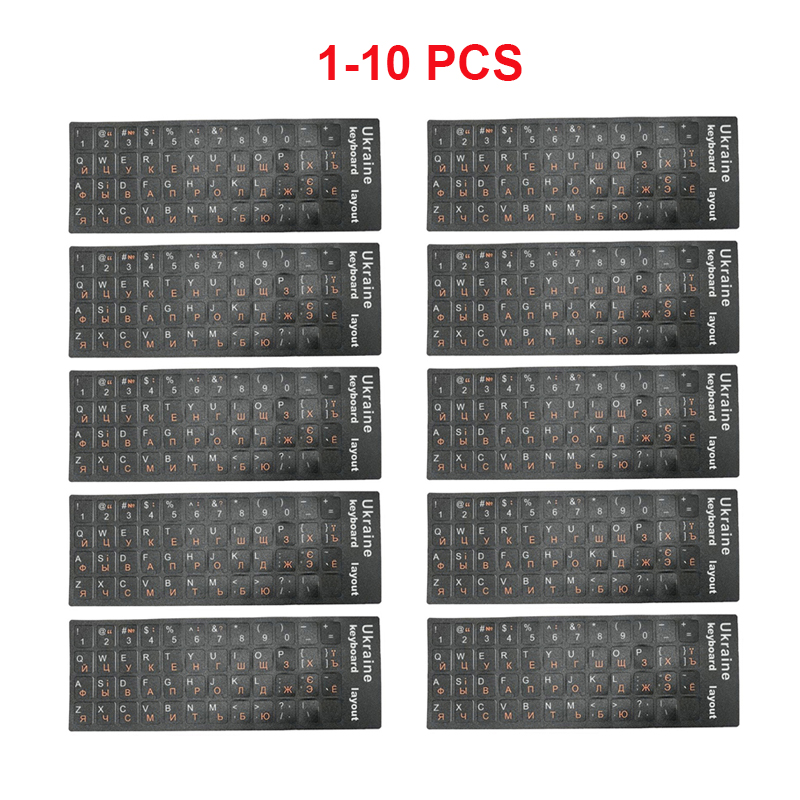 1/2/10 Pcs Ukrainian Keyboard  - Tech Accessories Pc ulasan dan harga