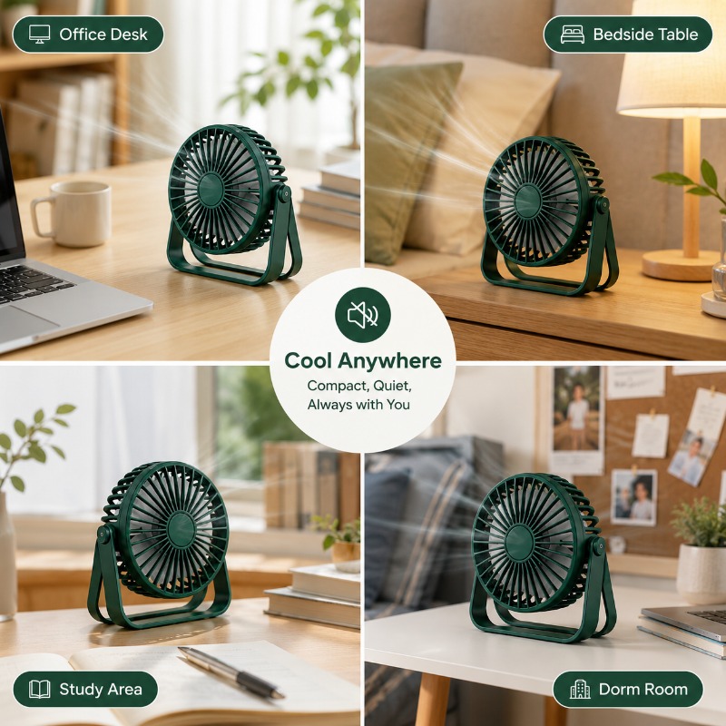 Mini Silent USB Desktop Portab - Usb Fan Silent ulasan dan harga