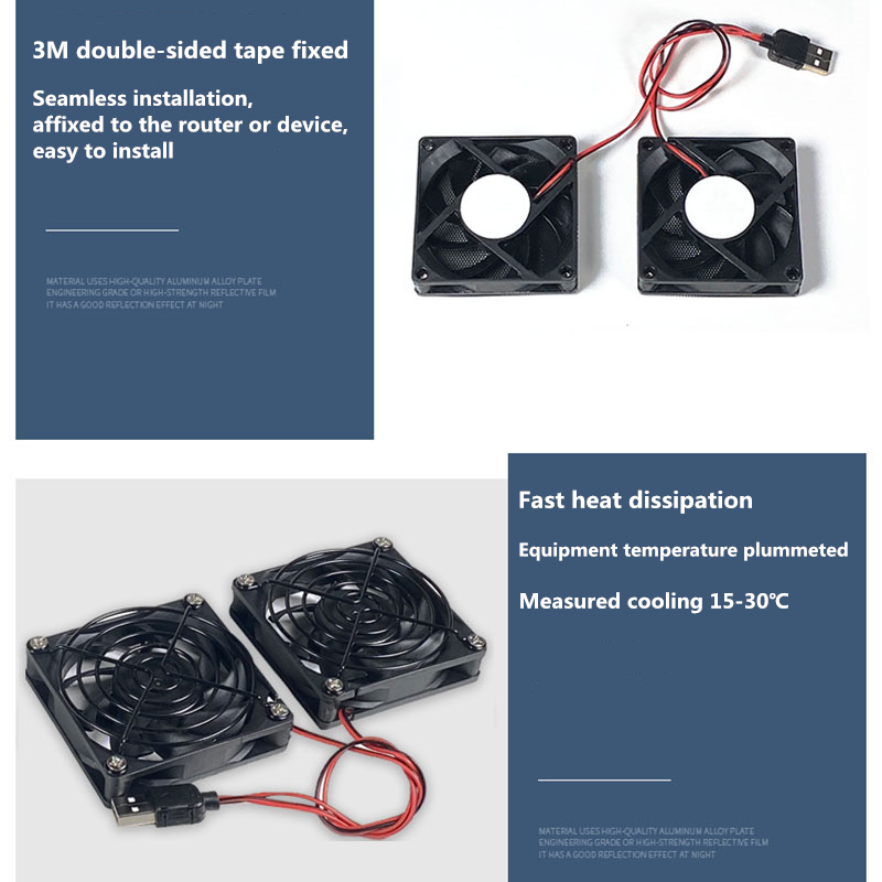 Dual fan high air volume ultra - Usb Fan Silent ulasan dan harga