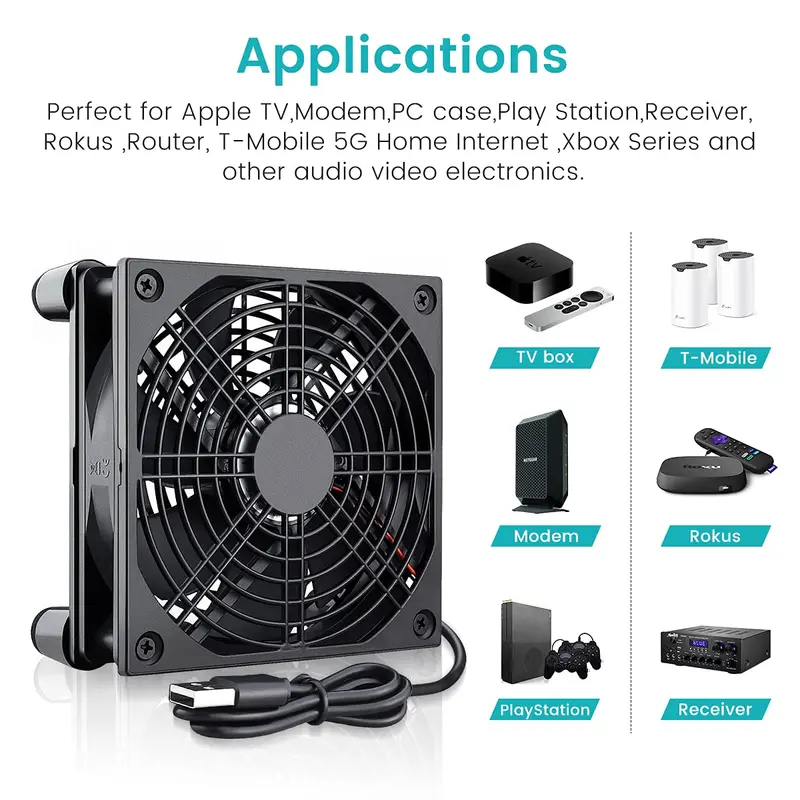 USB Powered Computer PC Case F - Usb Fan Silent ulasan dan harga