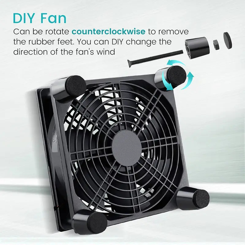 USB Powered Computer PC Case F - Usb Fan Silent ulasan dan harga