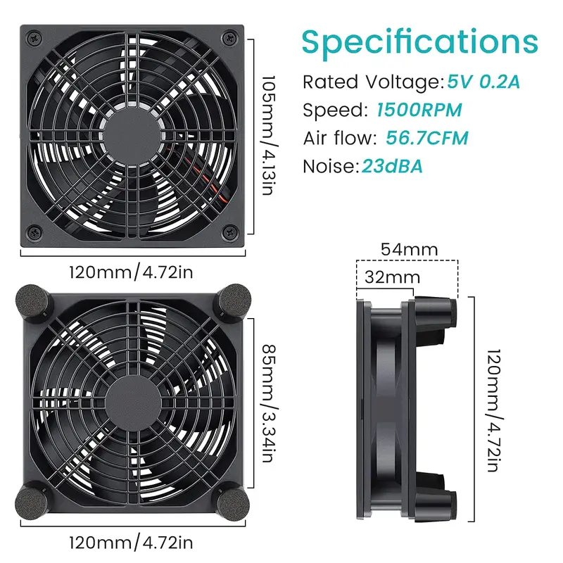 USB Powered Computer PC Case F - Usb Fan Silent ulasan dan harga